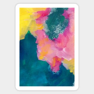 Modern Maximalism  Painting, Colorful Contemporary Painting 17 Sticker